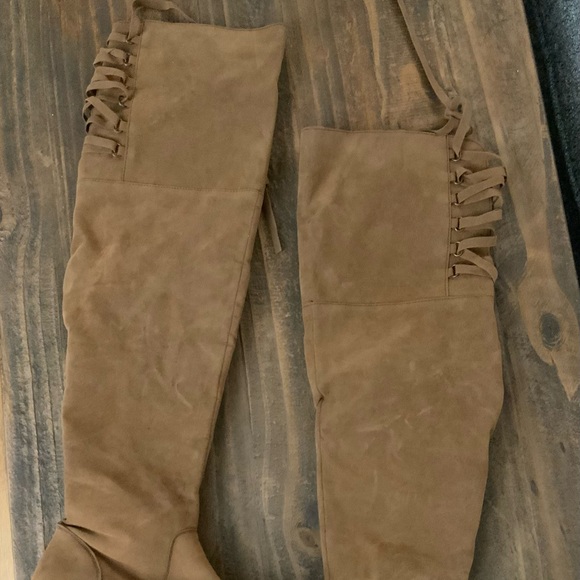 Knee boots beige - Picture 2 of 4